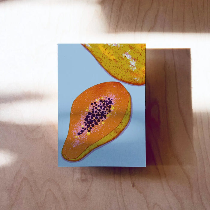 Postkarte / Papaya