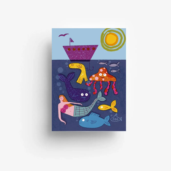 Postkarte /Unterwasser-Postkarte