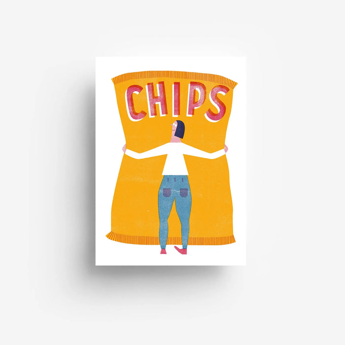 Postkarte / Chips