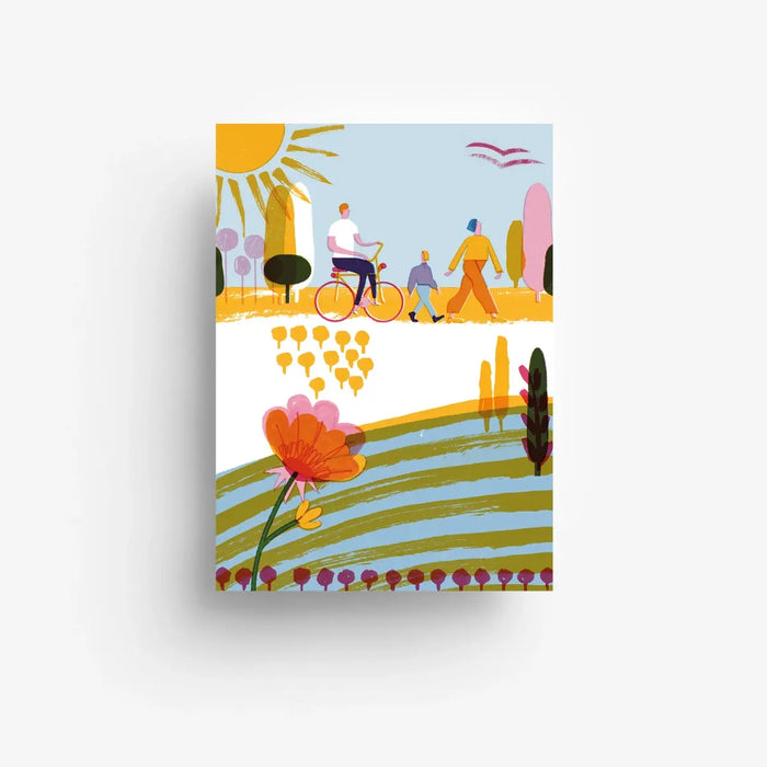 Postkarte / Summer Hill
