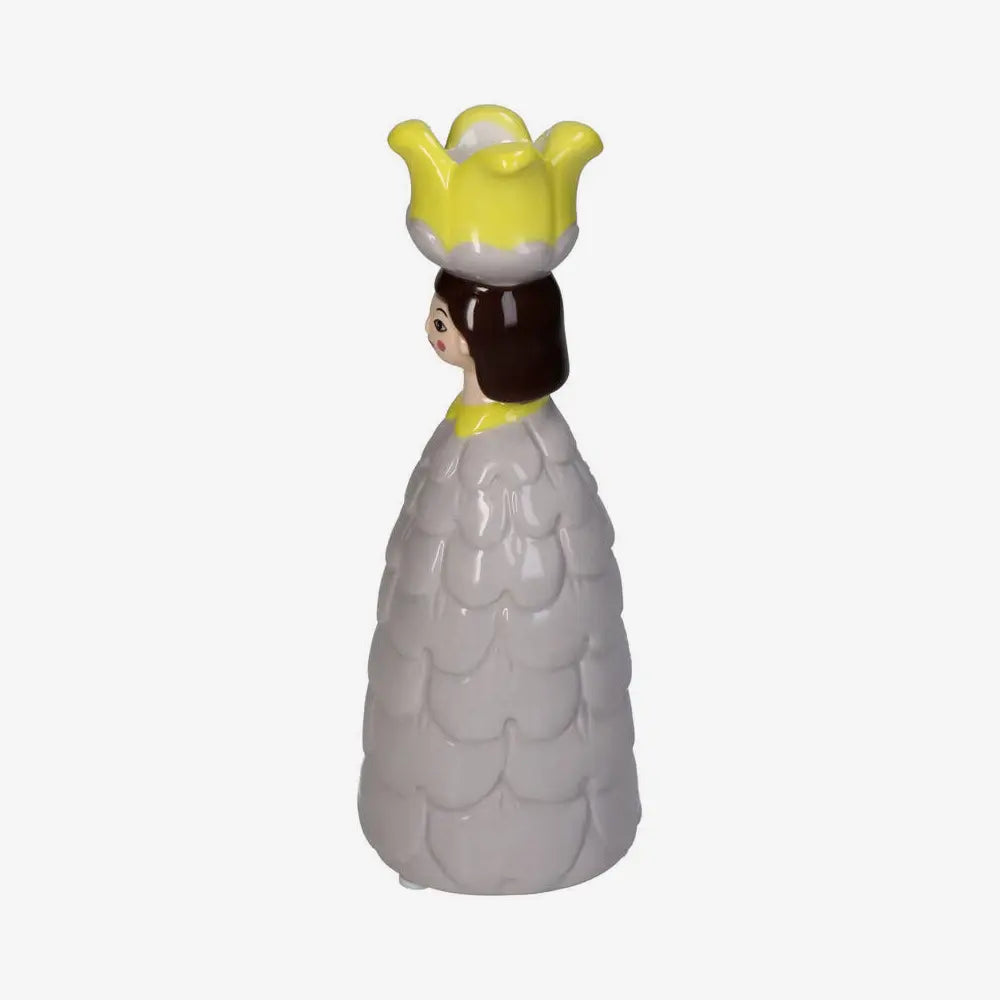 Candle holder / Kerzenhalter / Kerzenständer / Blumen Mädchen Flieder