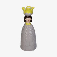 Candle holder / Kerzenhalter / Kerzenständer / Blumen Mädchen Flieder