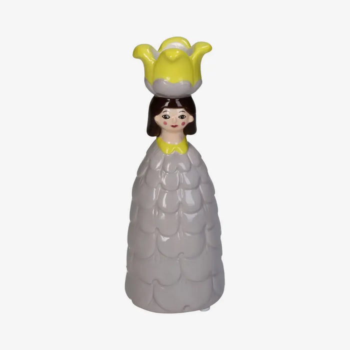 Candle holder / Kerzenhalter / Kerzenständer / Blumen Mädchen Flieder