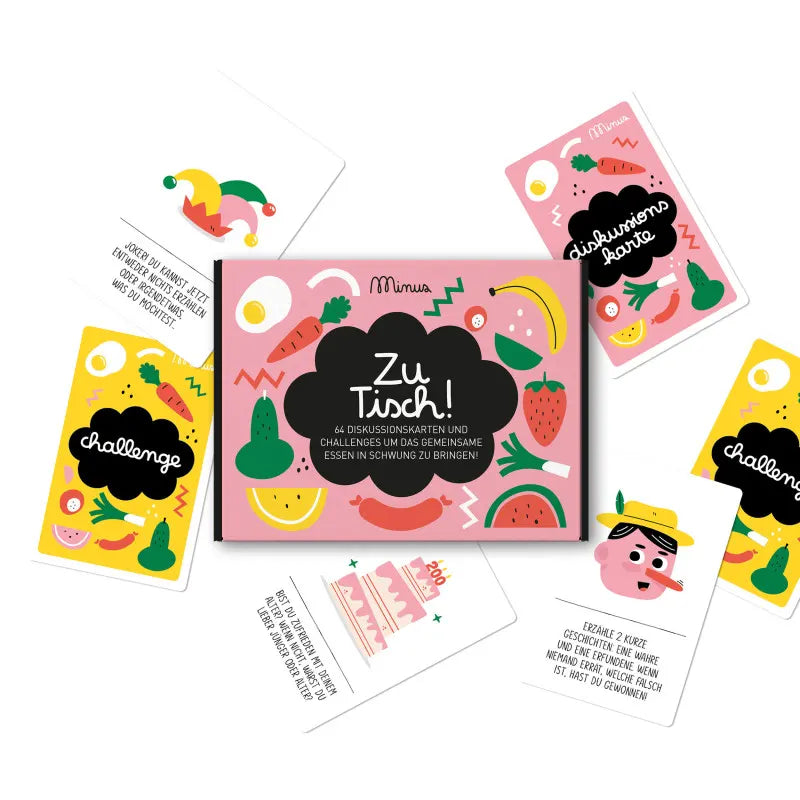 KArtenspiel-zu-Tisch-vom-minusverlag-sprache-deutsch-64-Karten-verpackung-produktansicht-von-oben-mit-inhalt