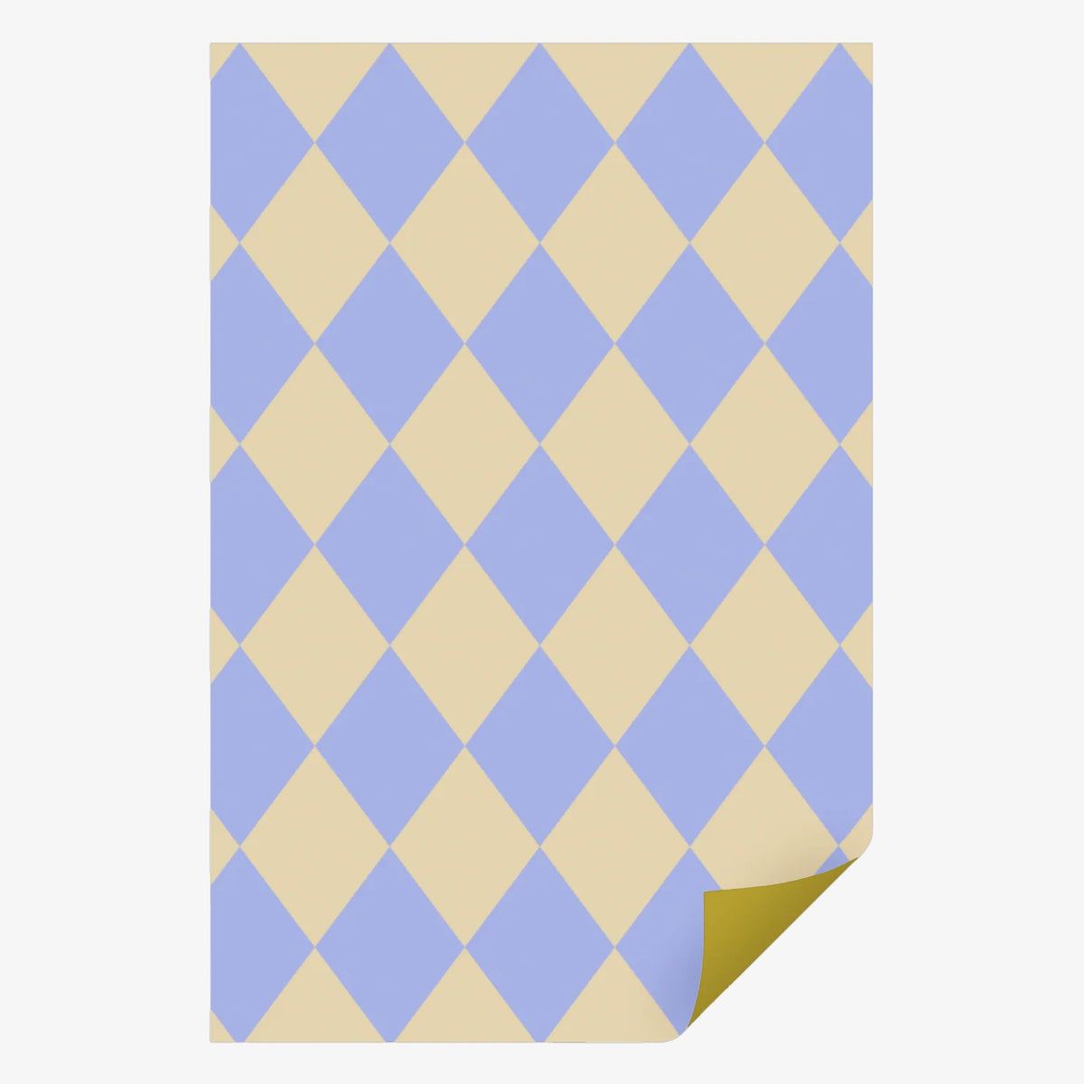 Kado-Geschenkpapierrolle-Ole-diamonds-vanilla-ice-blue-70cmx3m-Produktansicht-ganzer-Bogen