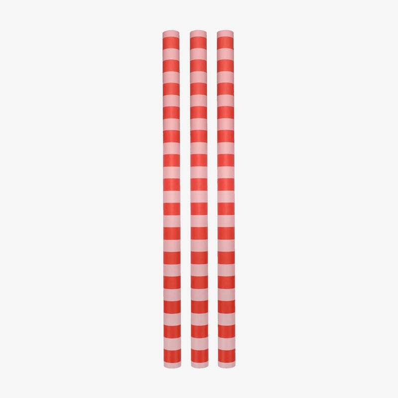 Kado-Geschenkpapierrolle-Ole-stripes-poppy-red_litchi-70cmx3m-Produktansicht-Rolle