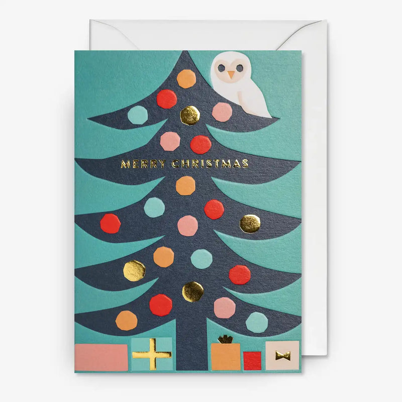 Karte-mit-umschlag-Artist-Myriam-Van-Neste-Motiv-Gifts-Under-the-Tree-Christmas-Text-Merry-Chrismas-A6-cover-vorn-Produktansicht-2