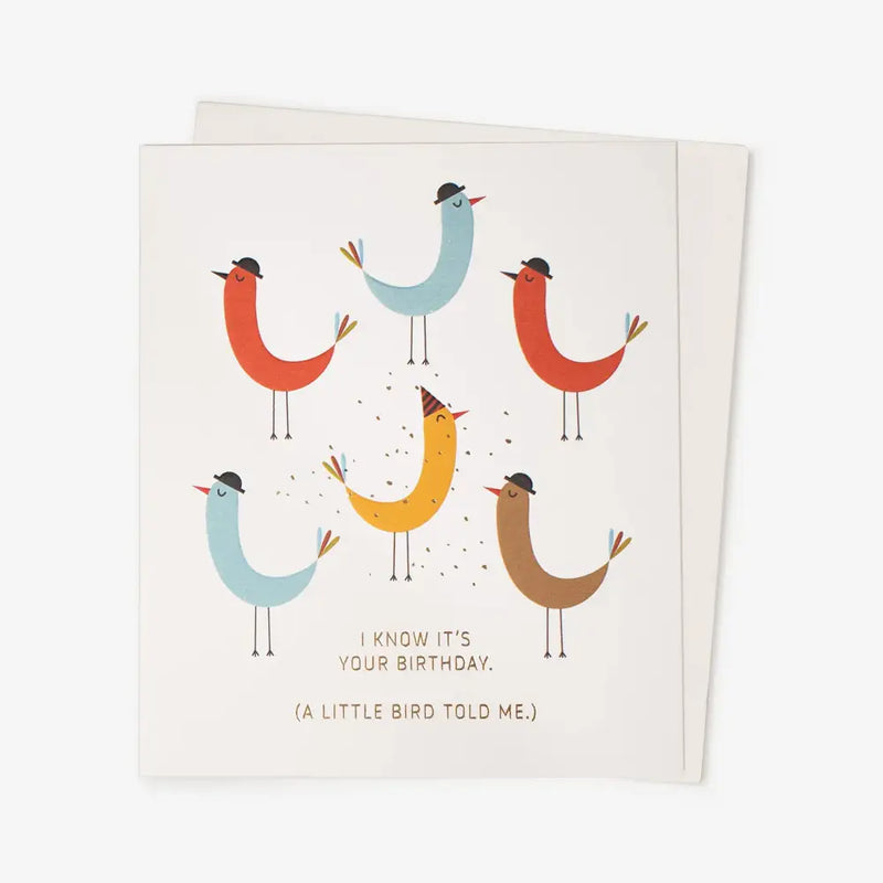 Karte-mit-umschlag-Blanca-Gomez-Motiv-Little-Birds-Text-I-Know-It_s-Your-Birthday-135x115mm-cover-vorn-Produktansicht