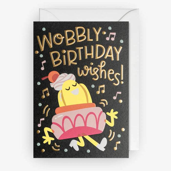Karte-mit-umschlag-Mei-Stoyva-Motiv-Wobbly-Wishes-Jelly-Birthday-Card-Card-Text-Wobbly-Birthday-Wishes-109x155mm-cover-vorn-Produktansicht