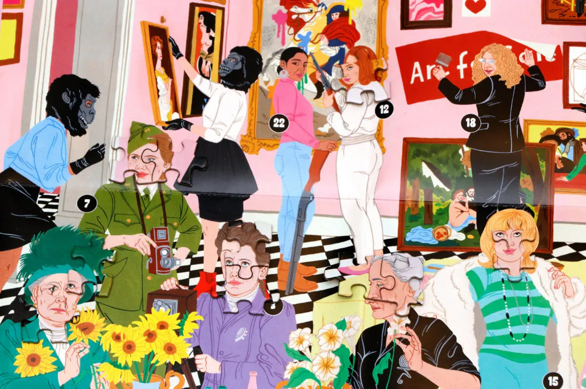 Laurence-king-verlag-Puzzle-fuer-Erwachsene-Die-grosse-feministische-Kunstparty-Puzzle1000teilig-Poster-zoom-1