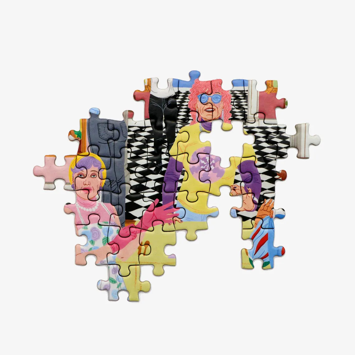Laurence-king-verlag-Puzzle-fuer-Erwachsene-Die-grosse-feministische-Kunstparty-Puzzle1000teilig-Puzzleteile