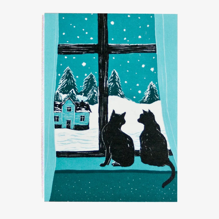 Katja-Rub-A6e-Postkarte--katzen-am-Fenster-Produktansicht-Vorn