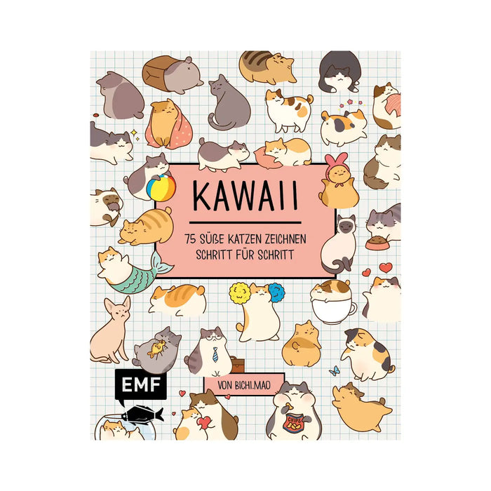 Kawaii / 75 süße Katzen zeichnen / mit Anleitungen