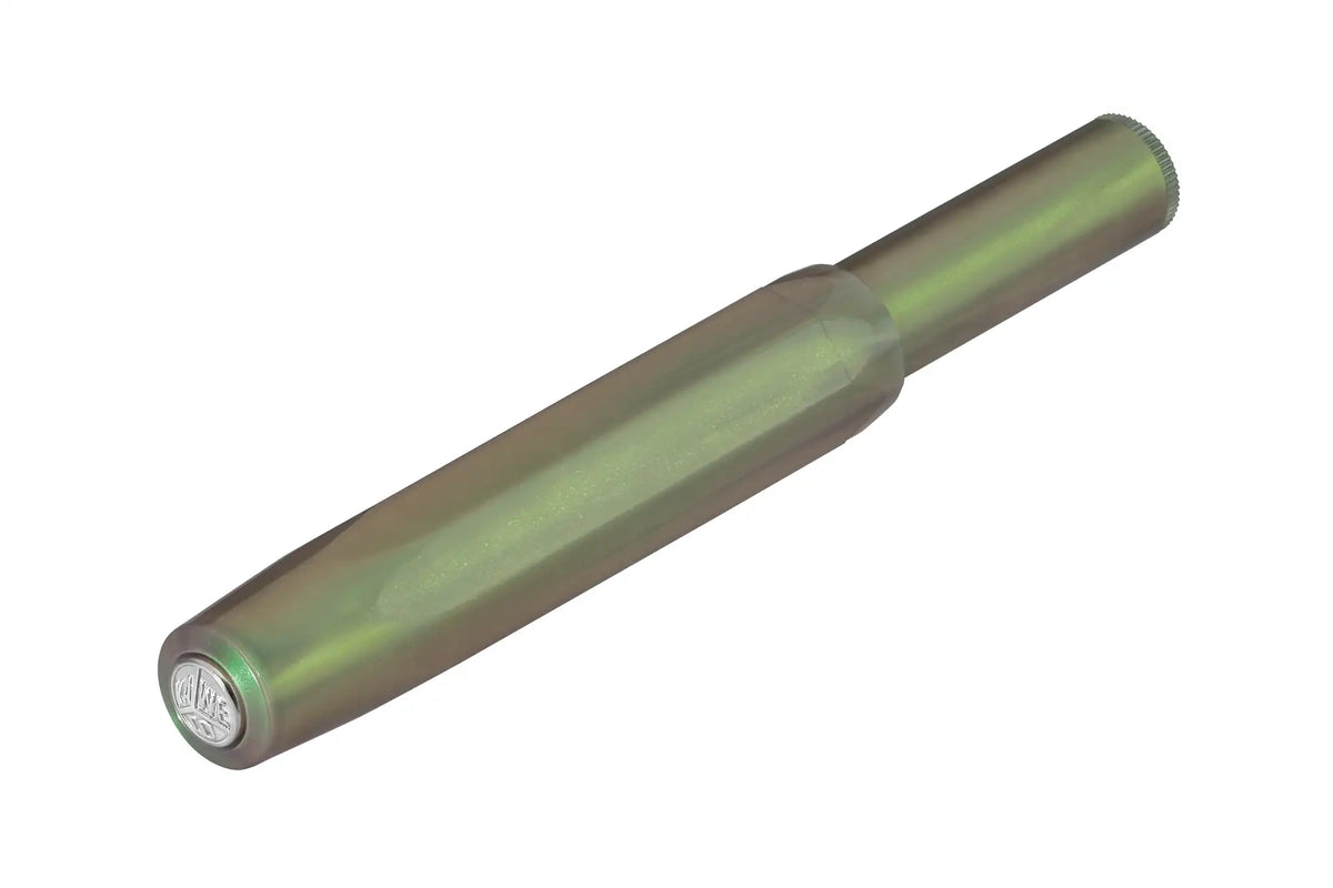 Kaweco-Lunar-Sport-ShadowGreen-FP-geschlossen-seitliche-Ansicht-vonderFuellerkappe-aus