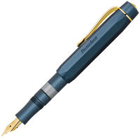 Kaweco / PISTON SPORT / AL / Navy/Gold / F / Kolbenfüller Starter Set mit Tinte