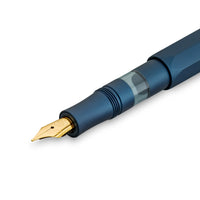 Kaweco / PISTON SPORT / AL / Navy/Gold / F / Kolbenfüller Starter Set mit Tinte