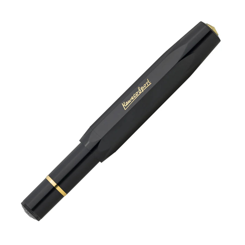 Kaweco / PISTON SPORT CLASSIC  / Black/Gold  / Kolbenfüllhalter