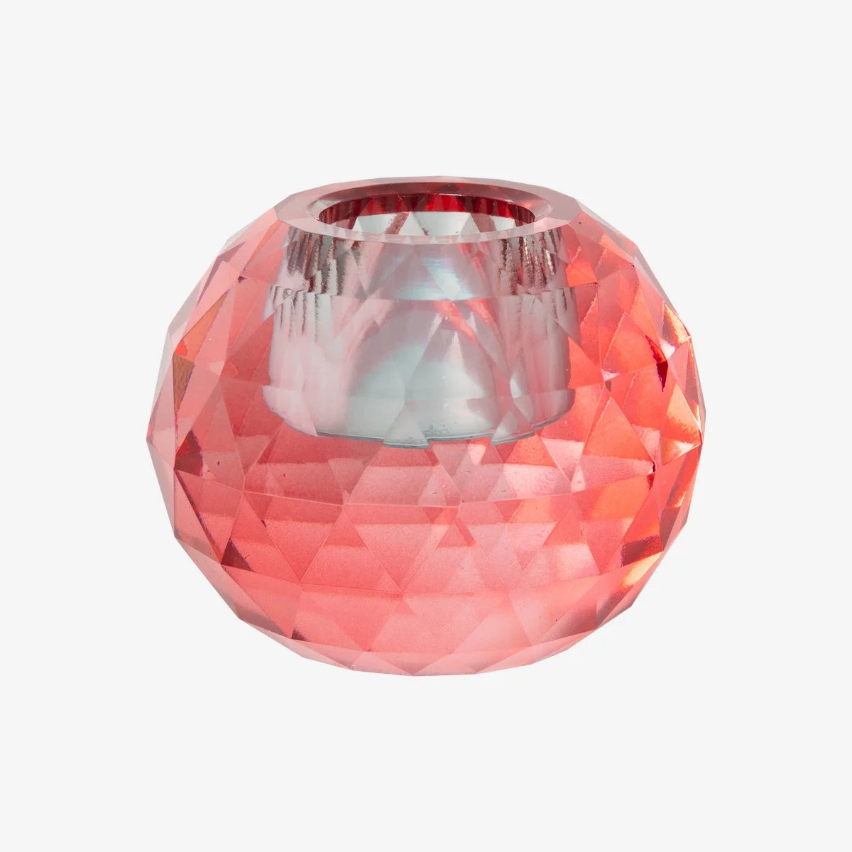 Kerzenstaender-Kristallhalter-rund-mit-Facetten-Farbe-Rot-ombre-Groesse-4_5x-o6cm