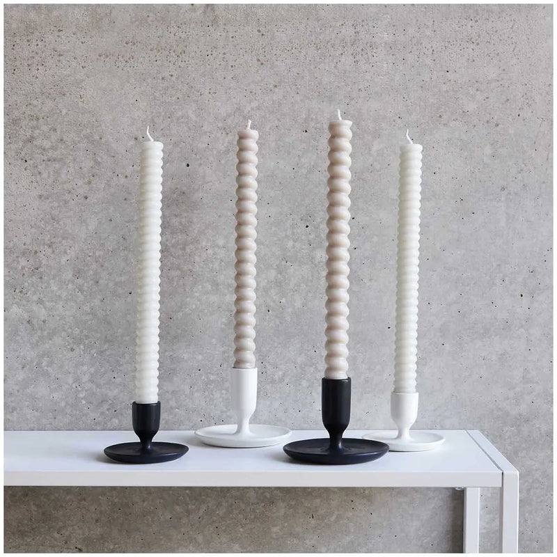 Candle holder / Kerzenständer / Klein / schwarz Keramik