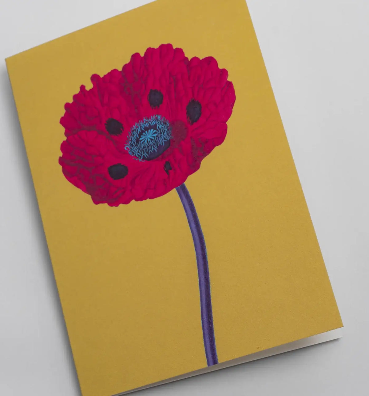 Grusskarte / Klappkarte mit weissem Umschlag / Soul Bright Poppy