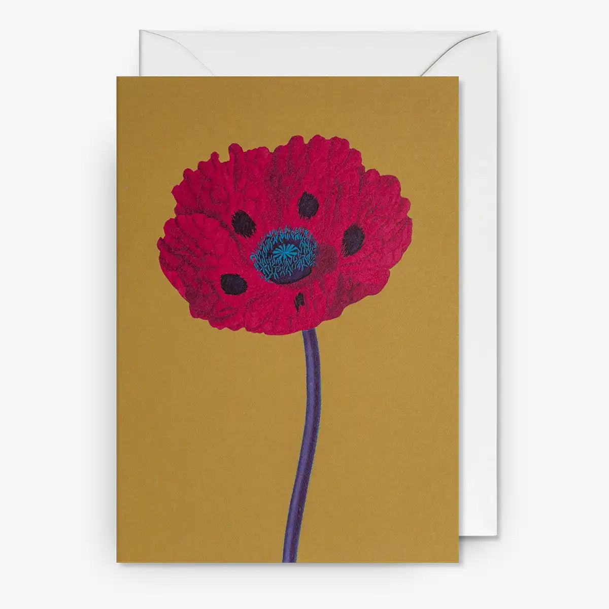 Kew-_Gardens_-A6-Grusskarte_-_Karte-_mit_-Umschlag-Botanic-Soul_-Bright_-Poppy