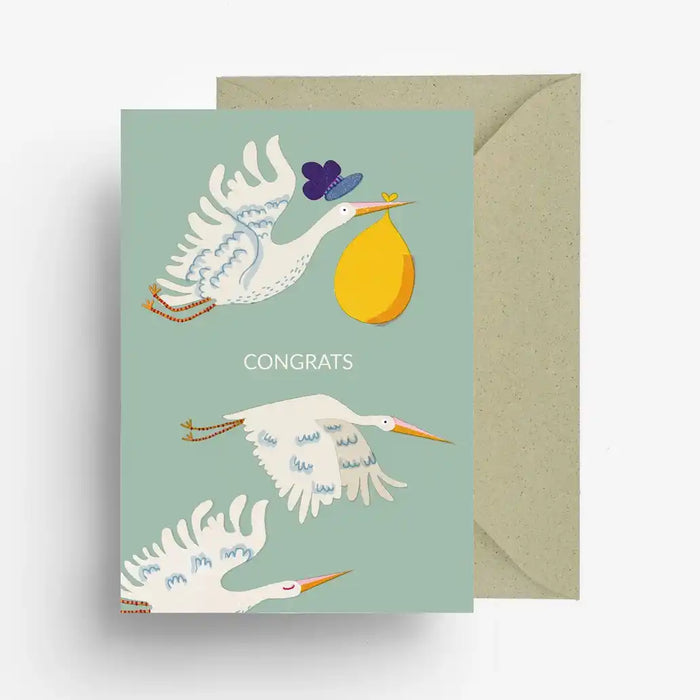 Klappkarte-A6-mit-Umschlag-Motiv-Storch-produktansicht