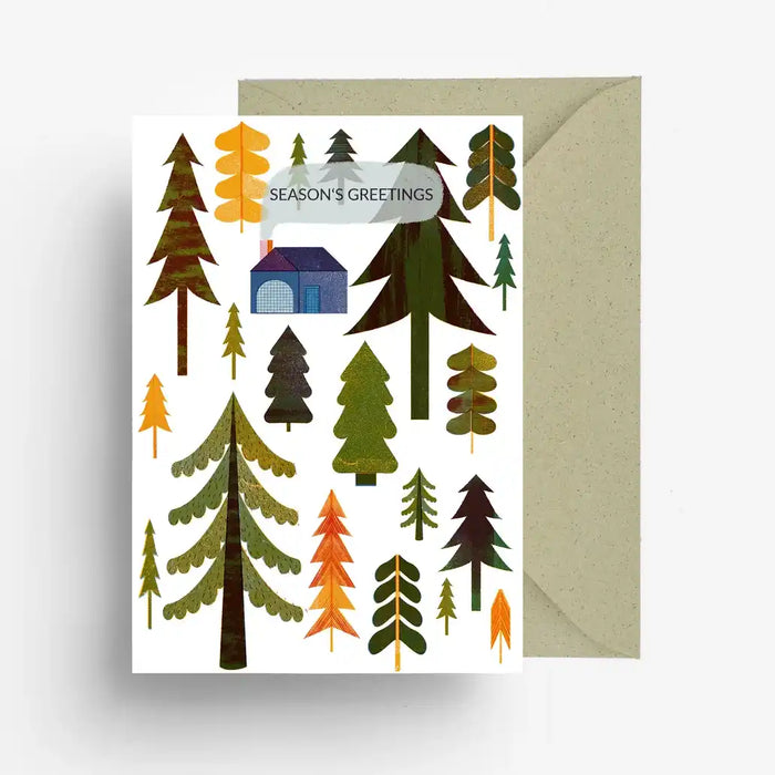 Klappkarte-A6-mit-Umschlag-Motiv-Wald-produktansicht