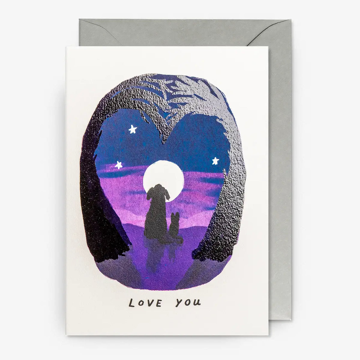 Klappkarte-mit-Umschlag-Format-A6-109x155mm-Designer-John-Bond-Motiv-Love-You-Moonlight-Greeting-Card