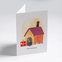 Klappkarte-Format-A6-109x155mm-Designer-John-Bond-Motiv-Sleeping-Dog-Happy-Birthday