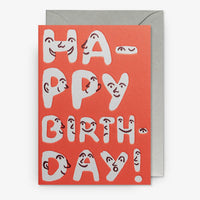 Klappkarte-mit-Umschlag-Format-A6-109x155mm-Designer-Marie-Assenats-Motiv-Big-Happy-Letters-Birthday