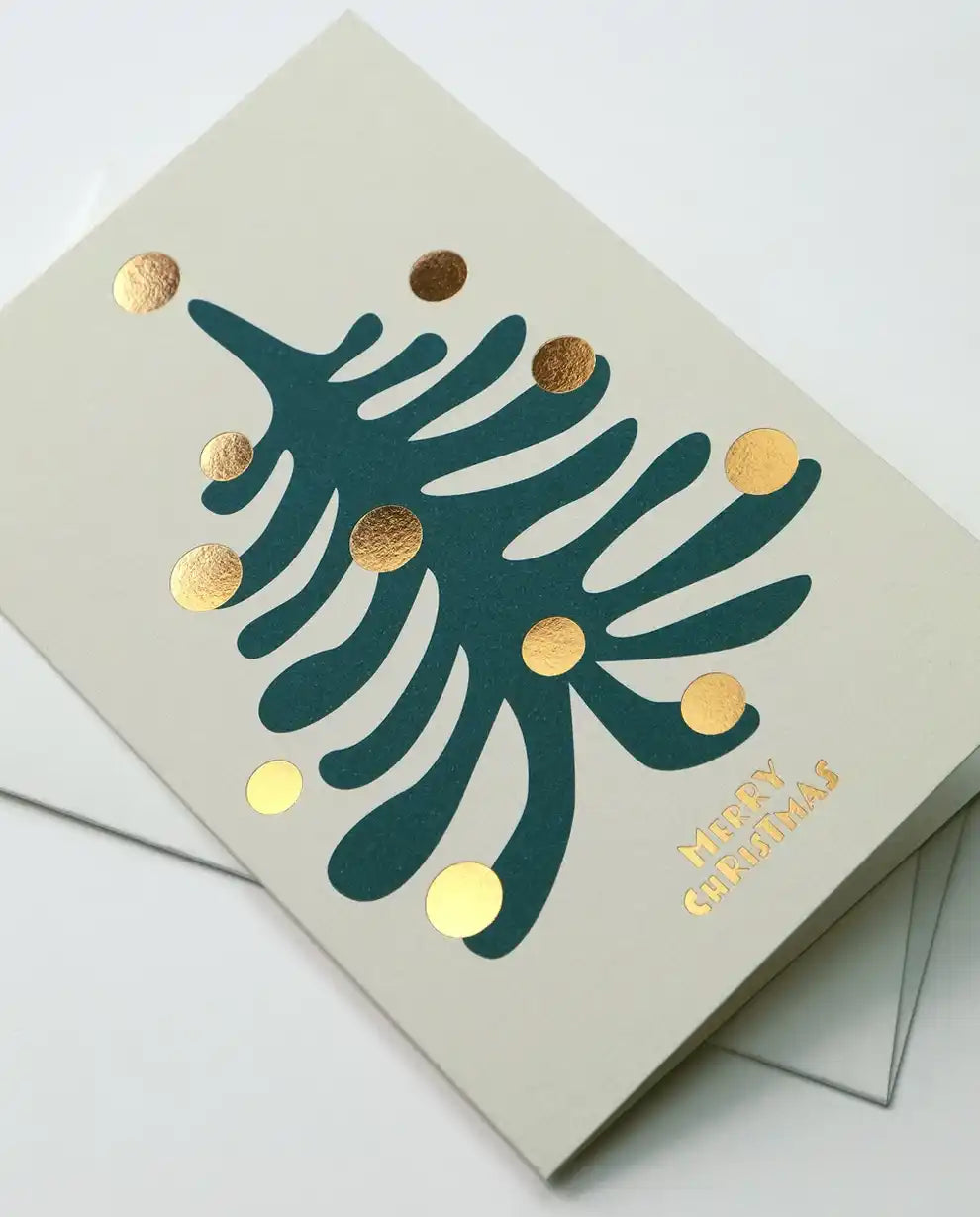 Karte mit Umschlag / Juggling Tree  / Weihnachtskarte