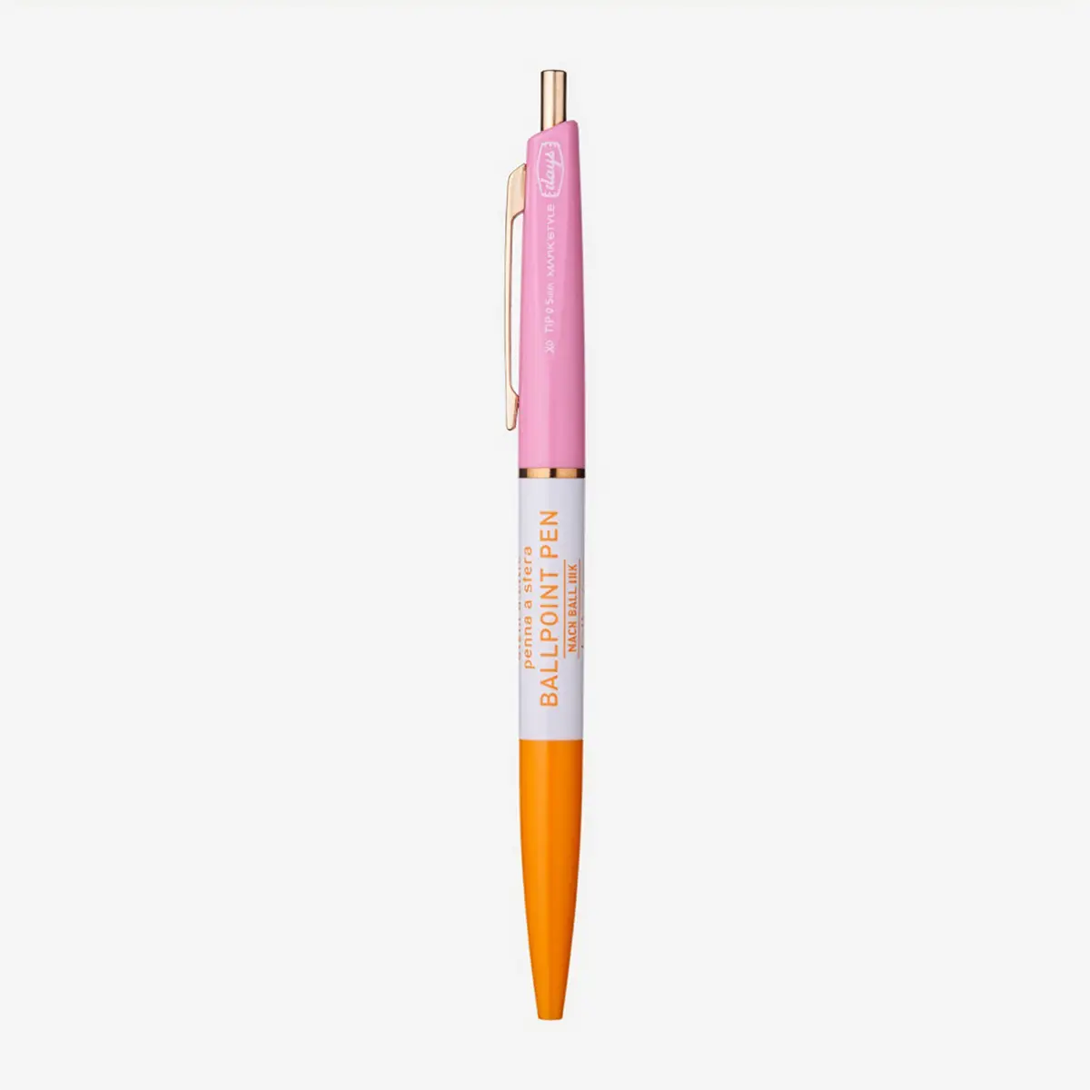 Kugelschreiber-3-Section-Ball-ink-Pen-MARK-STYLE-Orange-Pink-Produktansicht