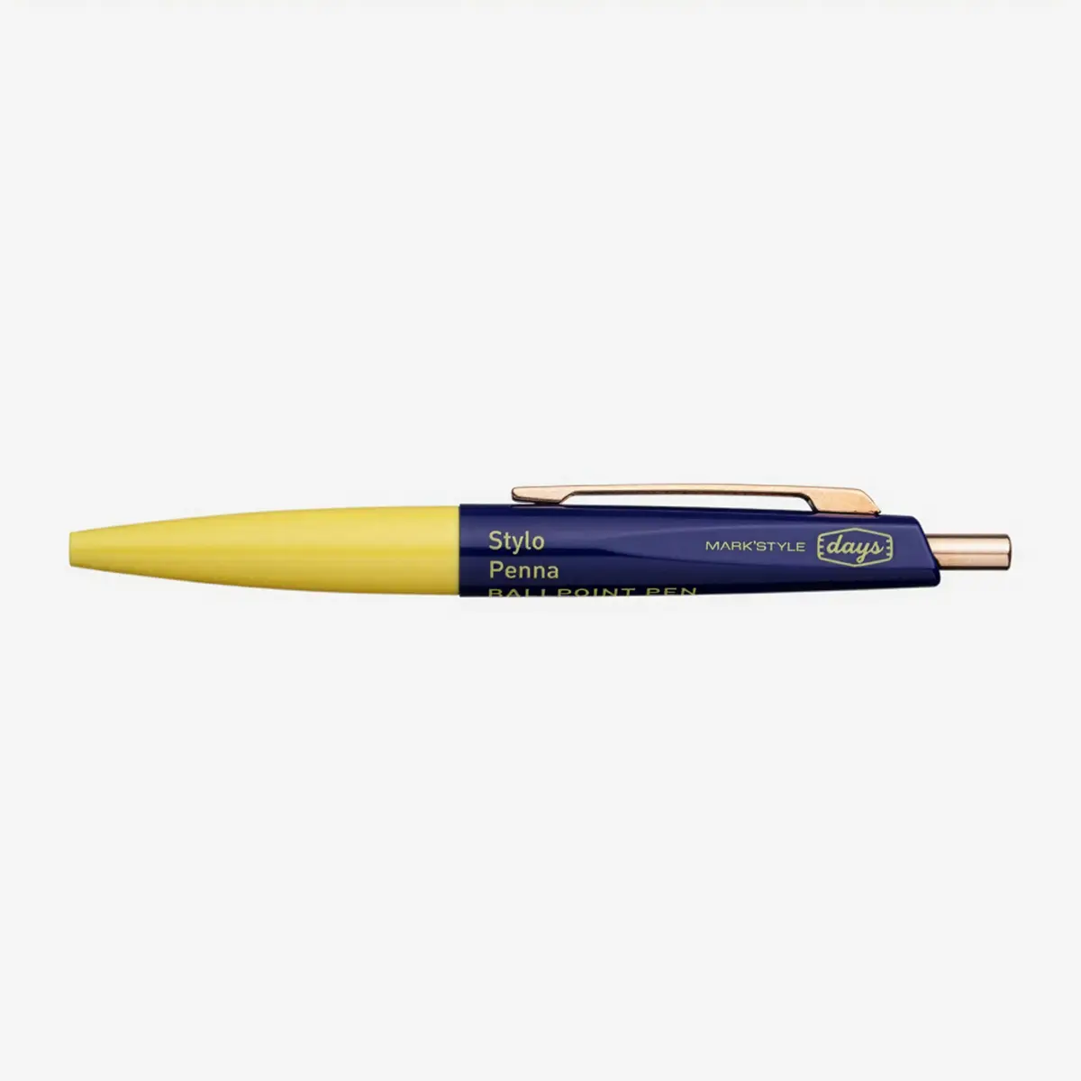 Kugelschreiber-Mini-Ballpoint-Pen-Anterique-DAYS-Yellow-Navy-Produktansicht