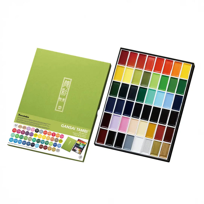 Gansai Tambi / Aquarellfarben / Aquarellset mit 48 Farben