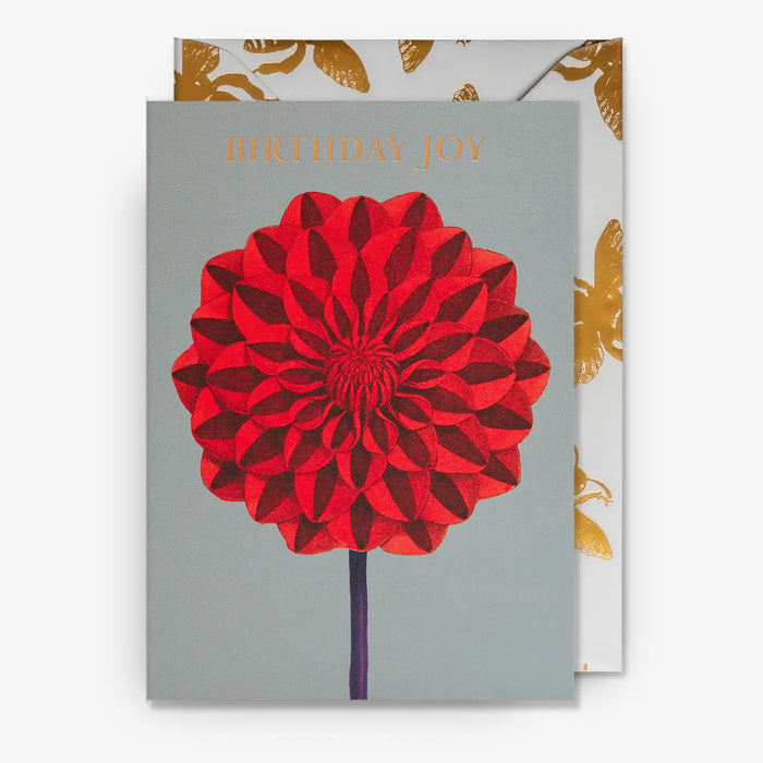 LAgom-Grusskarte-Klappkarte-mit-Umschlag-Kew-Gardens-Motiv-Birthday-Joy-Dahlia-Card