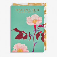 LAgom-Grusskarte-Klappkarte-mit-Umschlag-Kew-Gardens-Motiv-Love-Laughter-And-Happily-Ever-After