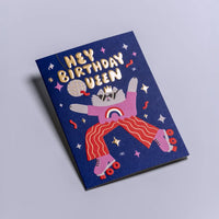 LAgom-Grusskarte-geburtstag-Judit-Zengovari-Motiv-Hey-Birthday-Queen