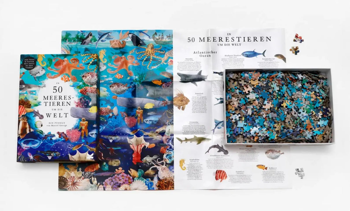 In 50 Meerestieren um die Welt / Ein 1000-Teile-Puzzle