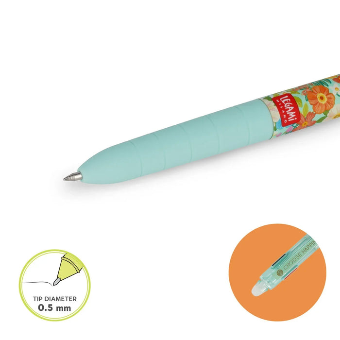 LEgami-Loeschbarer-Gelstift-mit-3-Farben-Flowers-Make-Mistakes-Produktansicht-Stiftespitze
