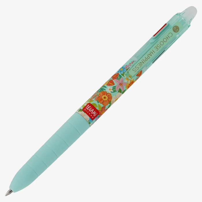 LEgami-Loeschbarer-Gelstift-mit-3-Farben-Flowers-Make-Mistakes-Produktansicht-ganzer-Stift