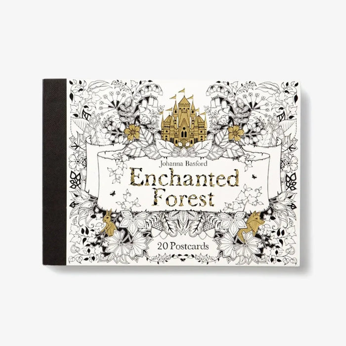 Laurence-King-verlag-20Postkarten-ausmalbuch-Enchanted-Forest-von-Johanna-Basfords-cover-vorn