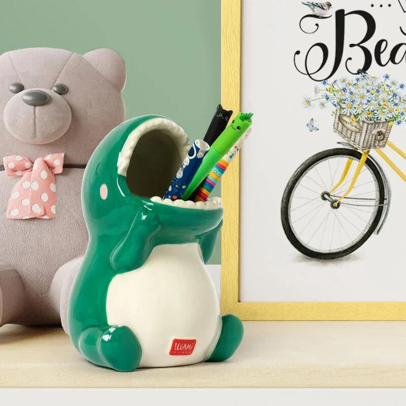 Keramik-Stiftehalter / Desk Friends / Dino