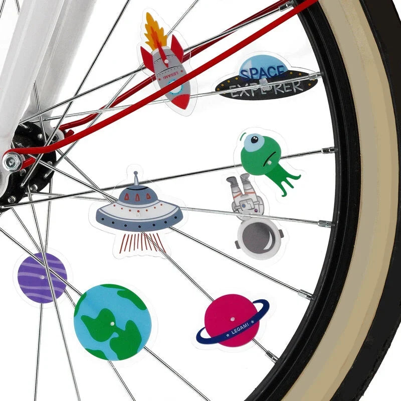 Fahrradspeichen / Reflektoren /  30er Set mit Dekorationen / Space
