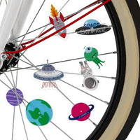 Fahrradspeichen / Reflektoren /  30er Set mit Dekorationen / Space