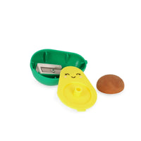 Legami_Anspitzer-mit-Behaelter-und-Radiergummi-Avocado-Produktansicht-Spitzer-Einzelteile