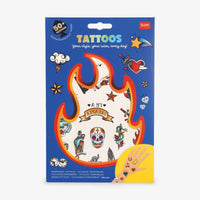 Legami_Temporaere-Tattoos-OLD-SCHOOL-TATTOO-2boegen-50-tattoos-15x21cm-Produktansicht-in-verpackung