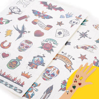 Legami_Temporaere-Tattoos-OLD-SCHOOL-TATTOO-2boegen-50-tattoos-15x21cm-Produktansicht-vergroessert