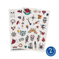 Legami_Temporaere-Tattoos-OLD-SCHOOL-TATTOO-2boegen-50-tattoos-15x21cm-Produktansicht
