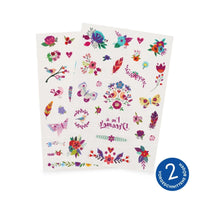 Legami_Temporaere-Tattoos-flower-TATTOO-2boegen-50-tattoos-15x21cm-Produktansicht