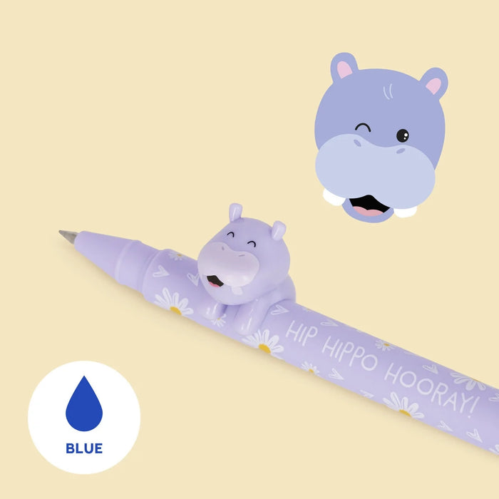 Legami_gelstift-GELSTIFT-MIT-TIERDEKO-LOVELY-FRIENDS-NILPFERD-Produktansicht-Stiftespitze